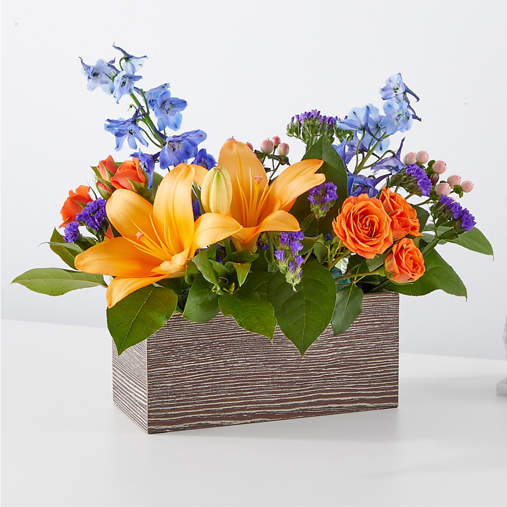 Radiant Citrus Box Bouquet – Jewel, Itasca IL