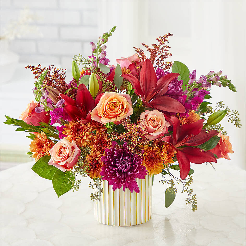 Burgundy Landscape Bouquet – Jewel, Itasca IL