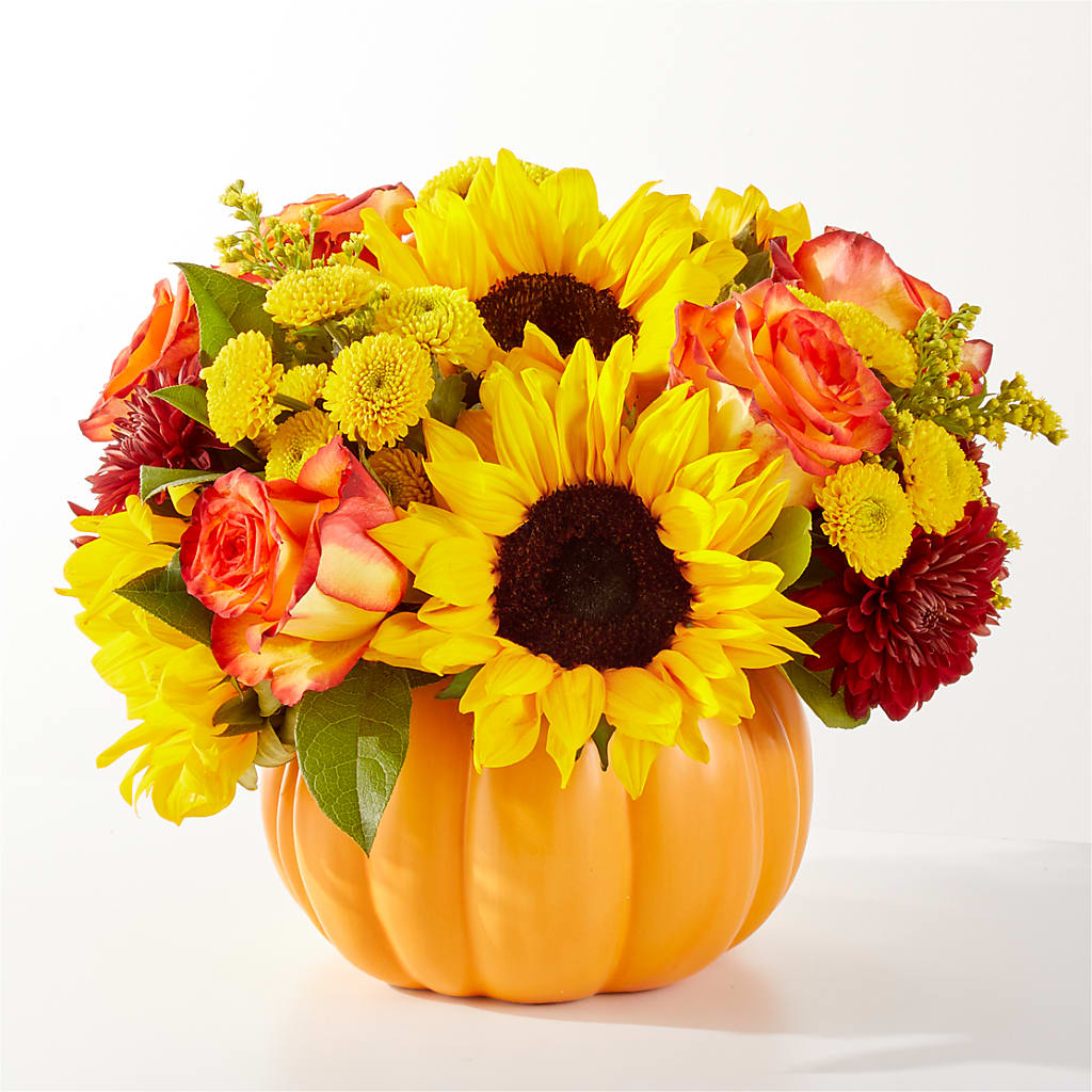 Golden Gourd Pumpkin Bouquet – Jewel, Itasca IL