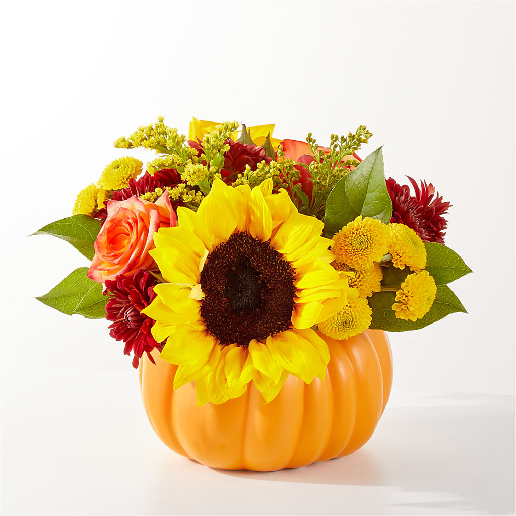 Golden Gourd Pumpkin Bouquet – Jewel, Itasca IL