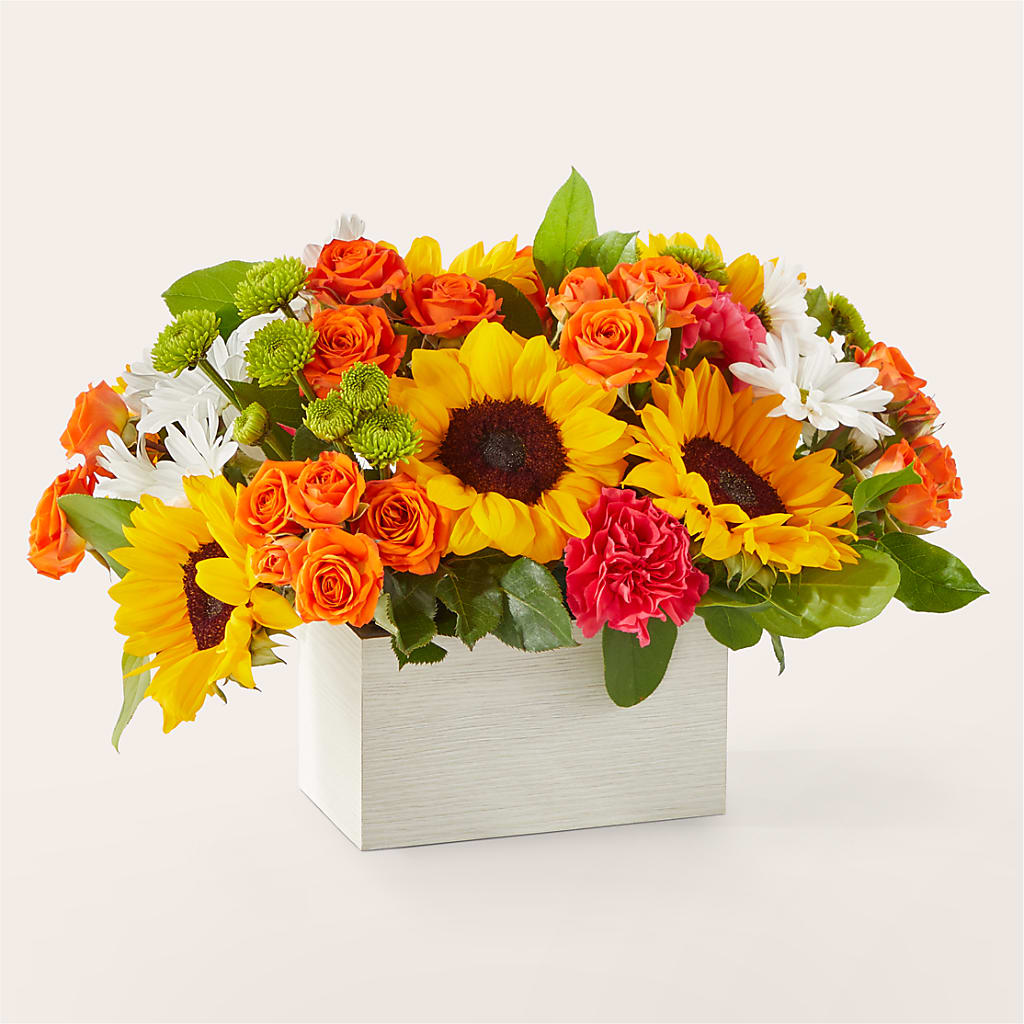 Sun-drenched Blooms Box Bouquet – Jewel, Itasca IL