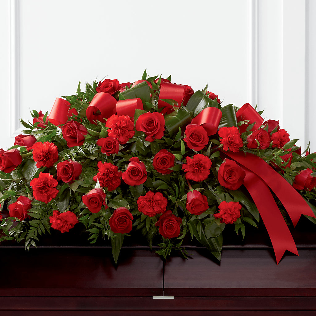 Tribute of Life Casket Spray – Jewel, Itasca IL
