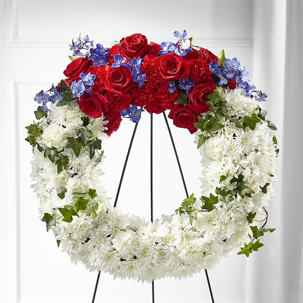 Patriotic Passion Wreath – Jewel, Itasca IL