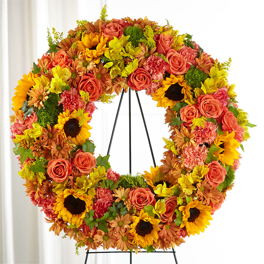 Autumnal Memories Wreath (Standard) – Jewel, Itasca IL