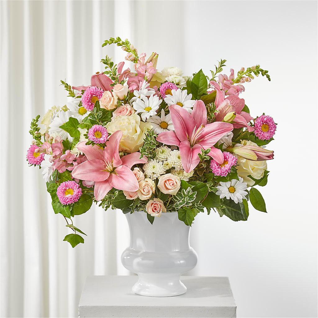Empathetic Blooms Urn Arrangement – Jewel, Itasca IL