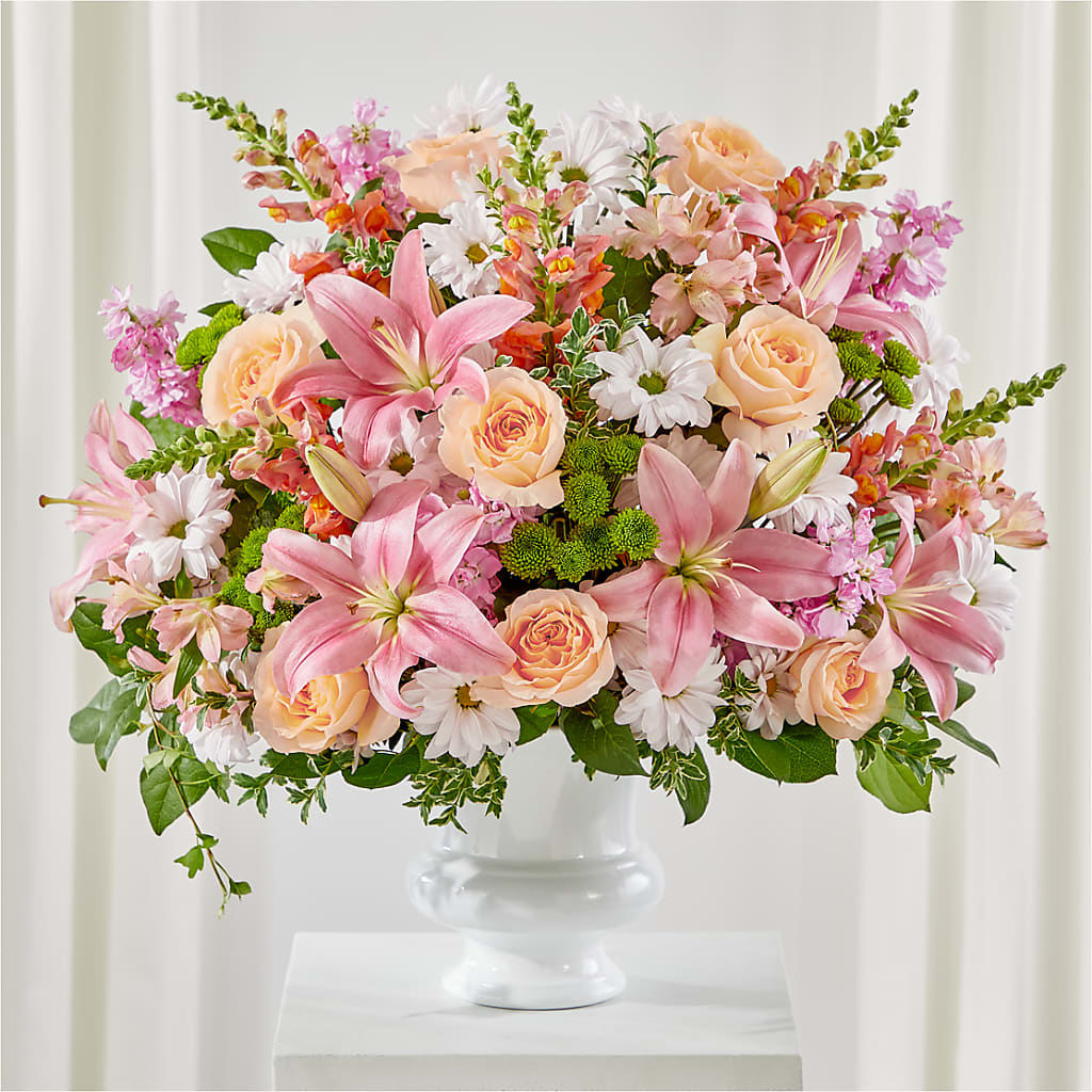 Heartfelt Gesture Urn Arrangement – Jewel, Itasca IL