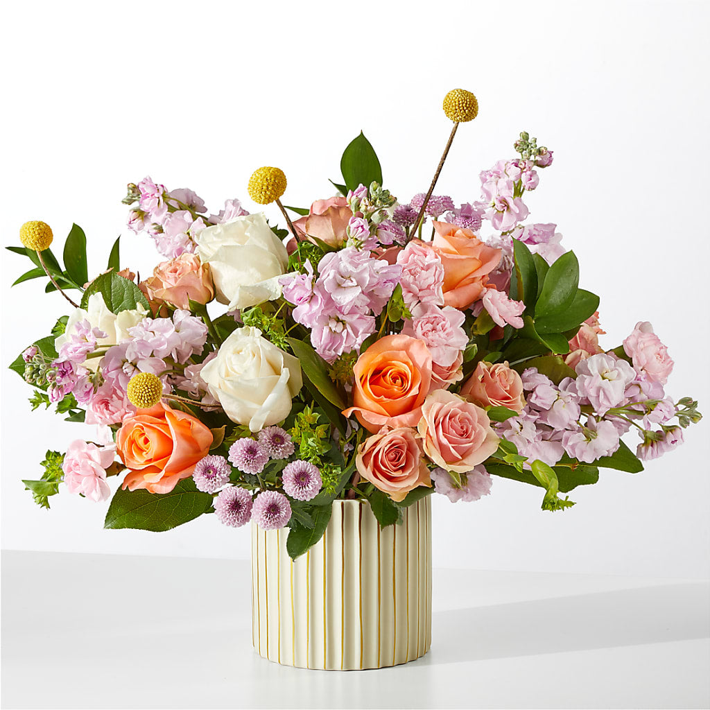 French Market Bouquet with Ivory Vase – Jewel, Itasca IL