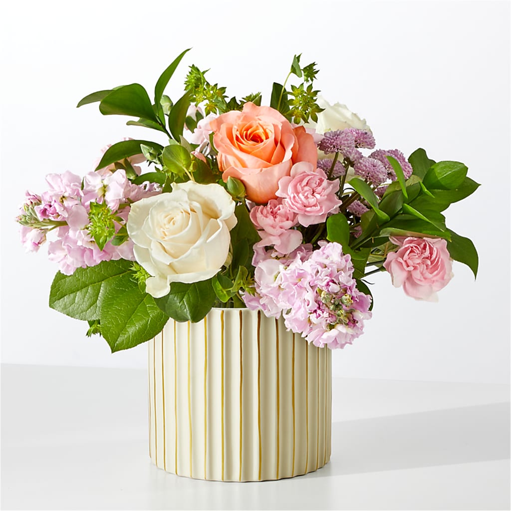 French Market Bouquet with Ivory Vase – Jewel, Itasca IL
