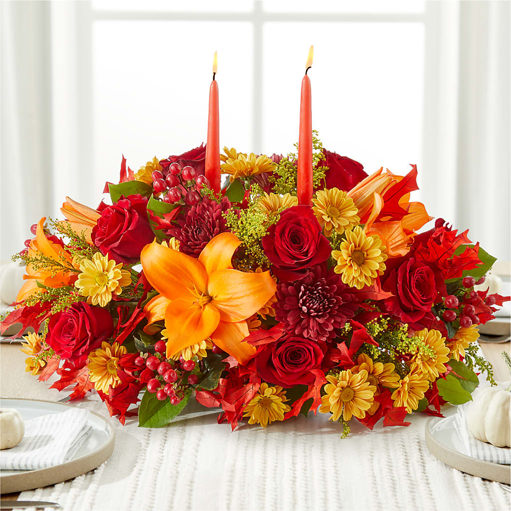 Autumn's Embrace Centerpiece – Jewel, Itasca IL