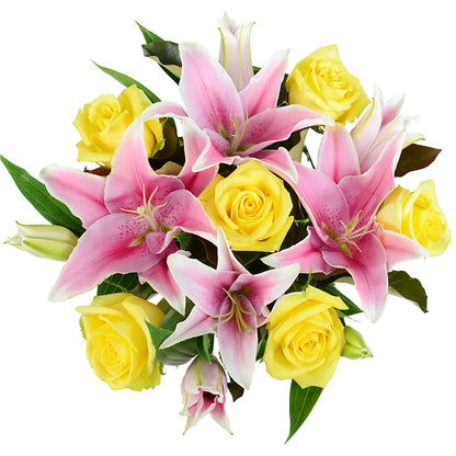 Debi Lilly Yellow Fragrant Rose Bouquet –  Jewel, Itasca IL
