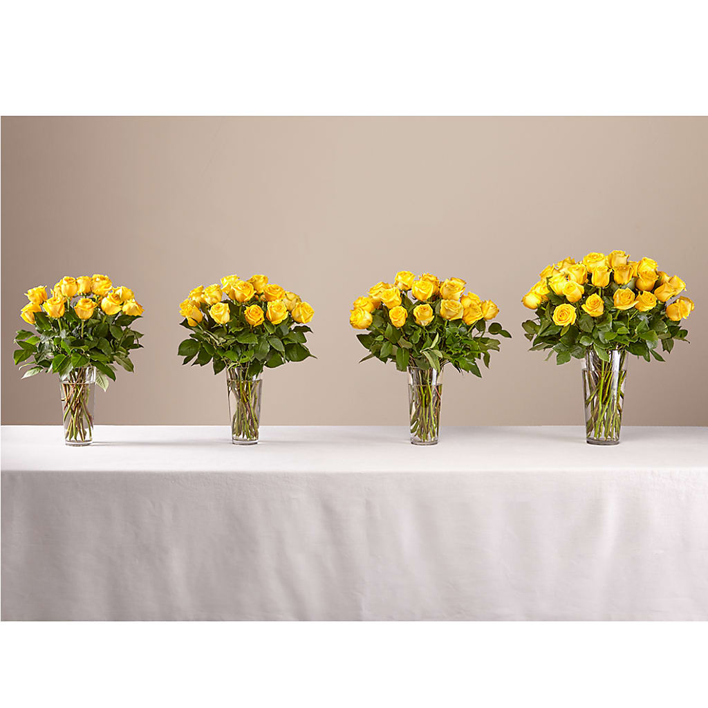 Long Stem Yellow Rose Bouquet –  Jewel, Itasca IL