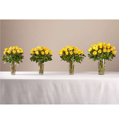 Long Stem Yellow Rose Bouquet –  Jewel, Itasca IL