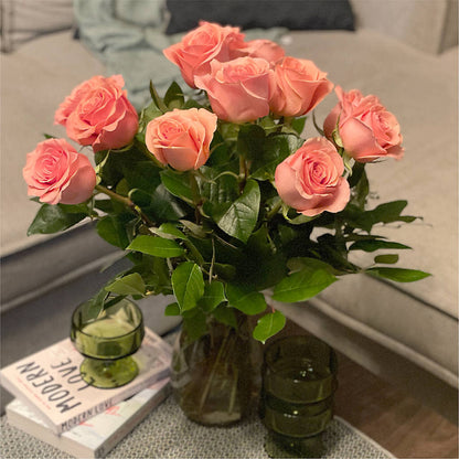 Long Stem Pink Rose Bouquet –  Jewel, Itasca IL