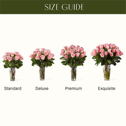 Long Stem Pink Rose Bouquet –  Jewel, Itasca IL
