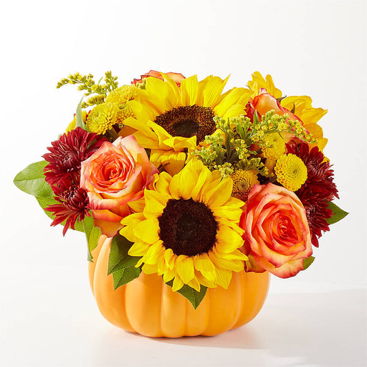 Golden Gourd Pumpkin Bouquet –  Jewel, Itasca IL
