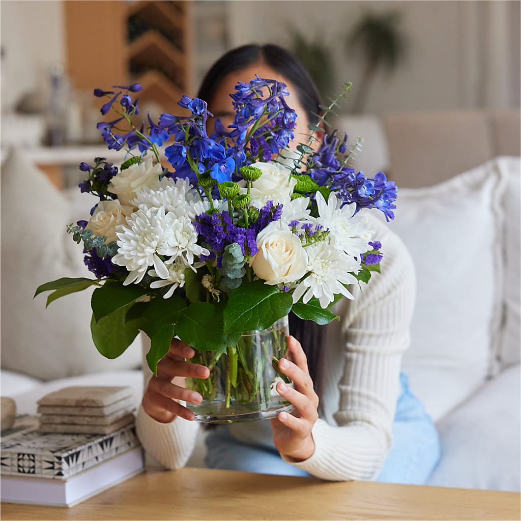 Cerulean Waves Bouquet –  Jewel, Itasca IL