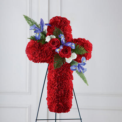 Faithful Hero Floral Cross –  Jewel, Itasca IL