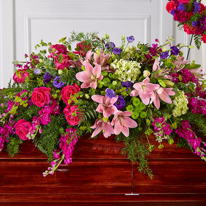 Radiant Tribute Casket Spray –  Jewel, Itasca IL