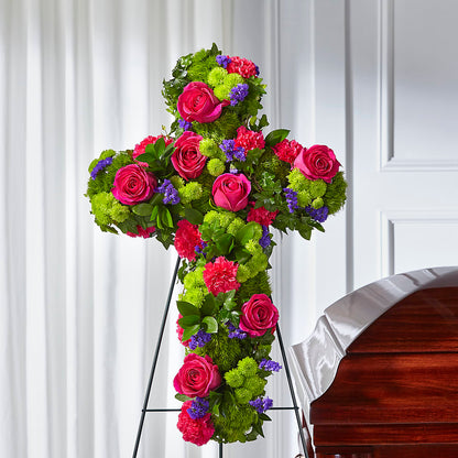 Tribute Rose Floral Cross –  Jewel, Itasca IL