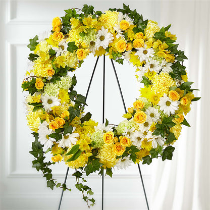 Golden Remembrance Wreath –  Jewel, Itasca IL