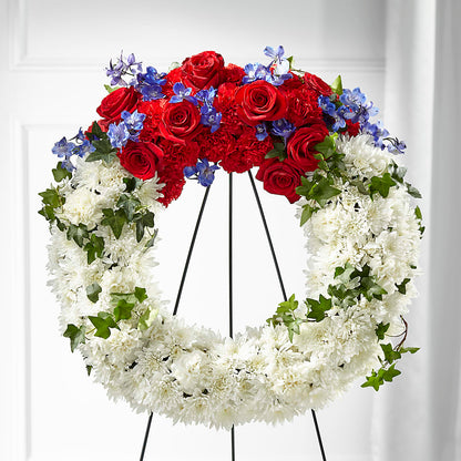Patriotic Passion Wreath –  Jewel, Itasca IL