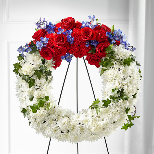 Patriotic Passion Wreath –  Jewel, Itasca IL