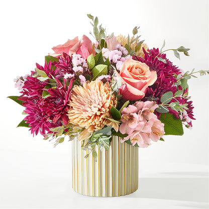 Berry Cobbler Bouquet with Ivory Vase –  Jewel, Itasca IL