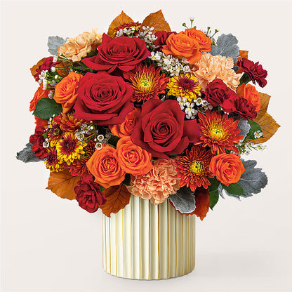 Merlot Bouquet with Ivory Vase –  Jewel, Itasca IL
