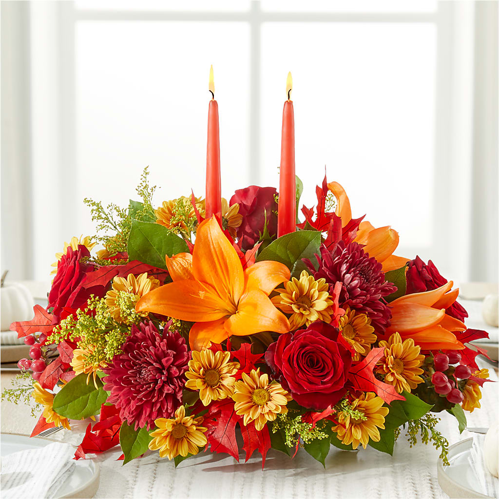 Autumn's Embrace Centerpiece –  Jewel, Itasca IL