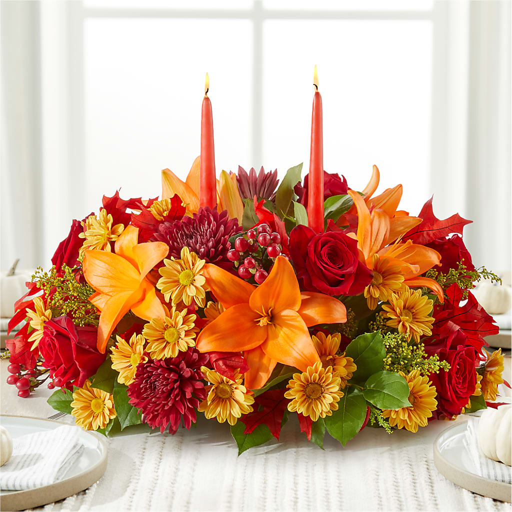 Autumn's Embrace Centerpiece –  Jewel, Itasca IL